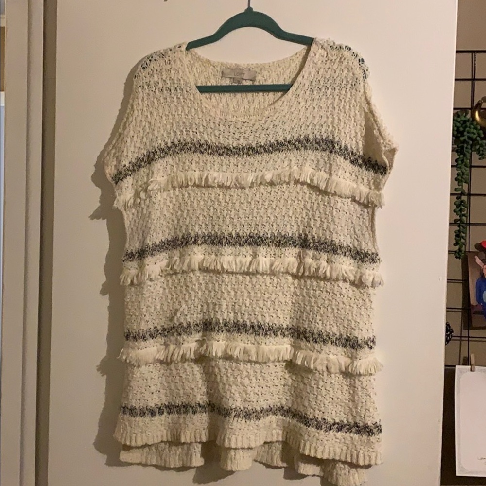 LOFT Short sleeve woven top